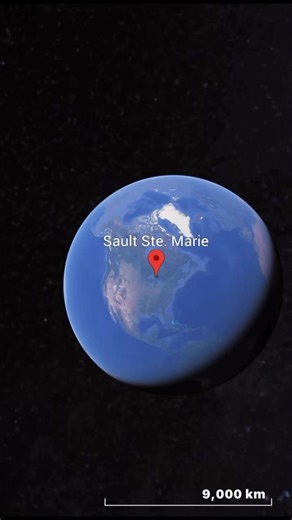 Sault Ste. Marie, Michigan is located on the St. Marys River at the point where Lake Superior drains toward Lake Huron. This elevation change once created powerful rapids that blocked large scale navigation. The construction of the Soo Locks transformed the site into one of the most important shipping corridors in North America. The city sits directly across from Sault Ste. Marie, Ontario, forming an international boundary defined by water. Massive cargo vessels pass through the locks carrying i