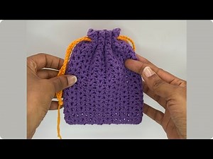 Super facile ! Comment faire une pochette au crochet (point V)