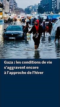 A Gaza, les intempéries aggravent les conditions de vie à l'approche de l'hiver