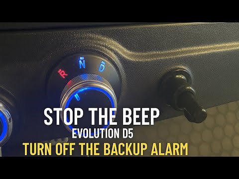 How to disable backup beep on Evolution Cart D5 - Pedestrian Sound Generator no more.