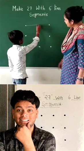 Make 27 with 6 line segments #fbreels #reel #trending #shorts #reels | mr magic tiwari