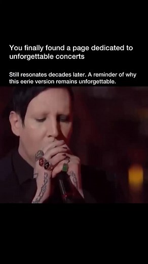 Unforgettable Concerts | 🖤 Marilyn Manson – “Sweet Dreams (Are Made of This)” In 1995, Marilyn Manson released his haunting cover of the Eurythmics’ “Sweet Dreams... | Instagram