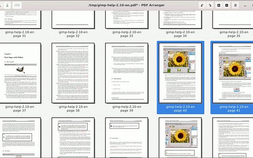 免费的 PDF 分割、合并、旋转工具-pdfarranger