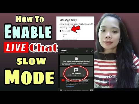 How TO Enable SLOW MODE in youtube Live Chat ‪@ARoseednagac‬