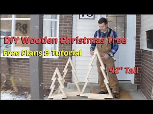 Free plans 42" Wooden Christmas tree