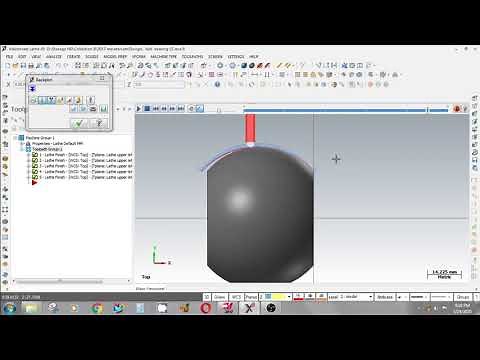 Plunge Turning Tool Path in Master cam