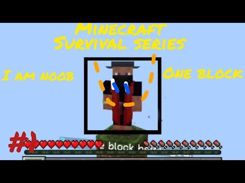 Minecraft one block Survival series #viral #minecraft