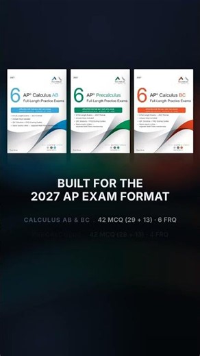 2027 AP Practice Exams | Calculus AB, Calculus BC & Precalculus