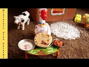 Miniature Aloo Paratha | Aloo Paratha Recipe | Miniature Cooking #16 | mini food cooking