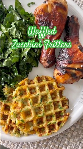 Waffled Zucchini Fritters