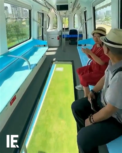 The Sky Train suspended monorail is a leading experiment in driverless trains. It also has glass panels in its floors, to intensify the sensation of suspension. Would you ride it? | Interesting Engineering