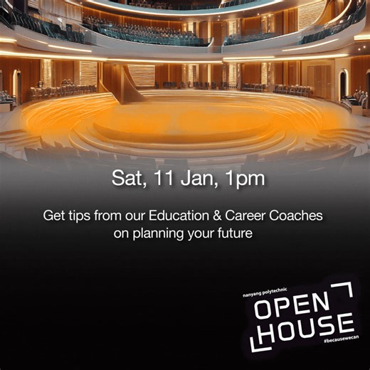 Join our curated seminars & talks during NYP Open House. Get expert insights & guidance on admissions, poly education & more. | Nanyang Polytechnic
