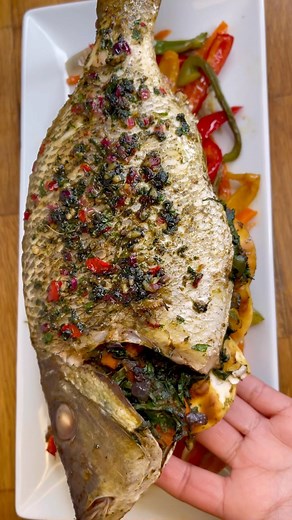 115K views · 33 reactions | THE BEST STUFFED ROAST SNAPPER FISH BAKED...