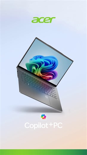 Your new enigmatic ally for work- the sleek and powerful Swift 14 AI! Crafted in a thin and light aluminium chassis, fitted with your smartest AI assistant- Copilot PC, and Snapdragon X Elite performance prowess, it's a productivity beast 💪 Your daily grind is now supported by the most intelligent Windows 11 PC ever! Discover more: https://acer.link/3V7g2uH | Acer