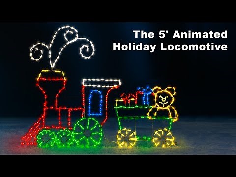 The 5' Animated Holiday Locomotive