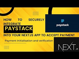 Integrate Paystack API into your NEXTJS app under 1 hour (Payment initialization & verification)