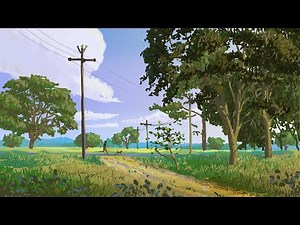 Digital Painting Timelapse of Landscape using Krita