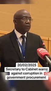 60K views · 1.8K reactions | Permanent Secretaries can't discipline their procurement units. I will discipline permanent secretaries together with their procurement units... Can you get rid of your corrupt officers in your ministries - Secretary to the Cabinet Patrick Kangwa Video credit: Osward Kafwanka | Kalemba | Facebook