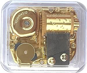 BinkeGG Clear Acrylic Wind up Music Box with Clockwork Sankyo Musical Mechanism Tune: Can't Help Falling in Love