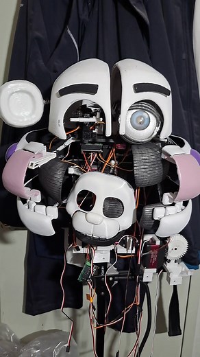 BonBon scaled for Funtime Freddy #fnaf #fivenightsatfreddys #bonbon #3dprinting #robot #engineering #funtimefreddy