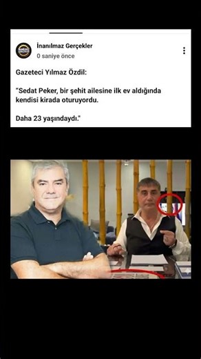 YILMAZ ÖZDİL SEDAT PEKER HAKKINDA