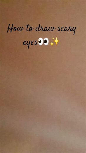 "👀✨️HOW TO DRAW SCARY EYES"