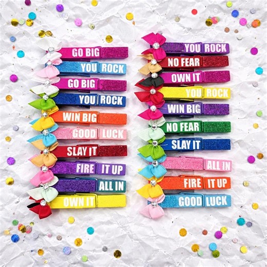 Dance, Cheer, Volleyball, and Gymnastic Clothespins | Competition Dance Pins | Ready-to-go Team Gifts | 10 or 20 Pack - Etsy