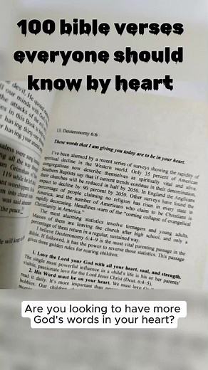 100 Bible Verses Everyone Should Know by Heart - Bible Study Guide