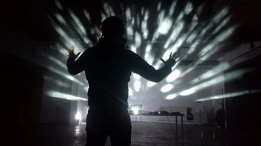 Screenless projection experiments