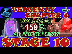 Verge Guardians Chapter 8 Stage 10 (All Level 1 Cards) | Lords Mobile Vergeway Chapter 8 Stage 10