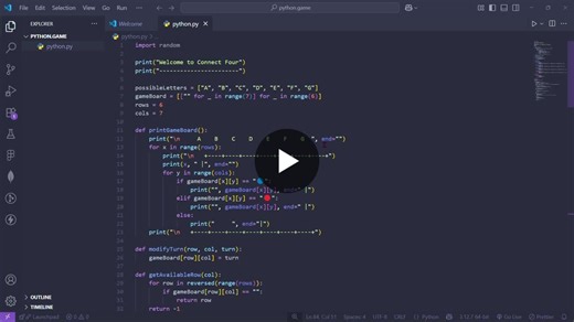 #internpe #pythonprojects #connectfour #gamedevelopment #guiwithpython #womenintech #logicbuilding #tkinter #week4project #codeinpublic #pythonprogramming | Nivedhya Unnikannan