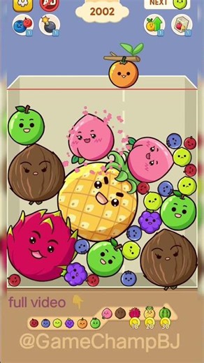 Rate my gameplay 1-10👇 #ytshorts #gaming #fruitmerge