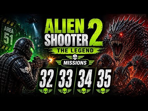 Alien Shooter 2 – The Legend | Mission 32, 33, 34 & 35 Full Gameplay | Extreme Alien Chaos 👽💥