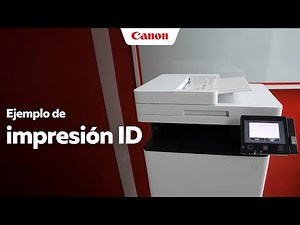 Ejemplo de impresión ID I Canon