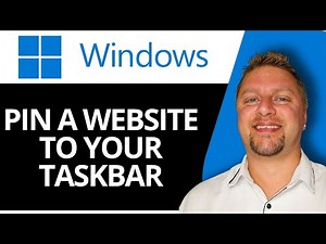 How to Pin a Website to Your Windows Taskbar | Windows Tutorial 2026