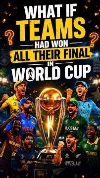 If Teams Had Won All Their worldcup Finals 🥶🥶 #cricket #shorts