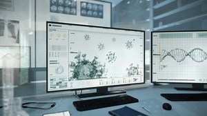 Brightly Lit Medical Laboratory Two Computer Stock Footage Video (100% Royalty-free) 3630833735 | Shutterstock