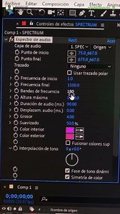 AUDIO SPECTRUM EN AFTER EFFECTS