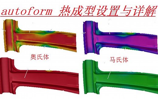 autoform 热成型设置与详解，autoform R8视频教程