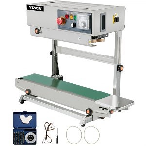 VEVOR FR-770 Continuous Band Sealer, Automatic Band Sealer with Digital Temperature Control, (Vertical)  | VEVOR CA