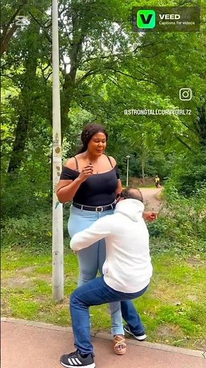 Tall woman Short Man lift challenge