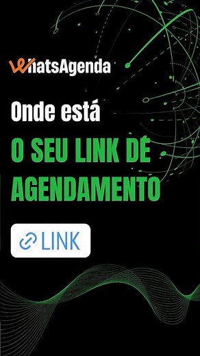 Onde está o seu link de agendamento #whatsagenda #agendaonline #dicas