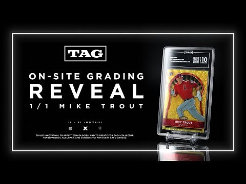 TAG GRADING ON-SITE REVEAL @ Burbank Card Show - Mike Trout 1/1 Canary Diamond Rookie Card