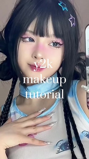 ✧.˗ˏˋ❤️‍🩹✨ y2k makeup tutorial ~´*ˎ˗ #y2k #makeup #makeupdouyin #fyp #makeuptutorial #แต่งหน้าง่ายๆ #แต่งหน้าแบบสาวจีน #chinesemakeup