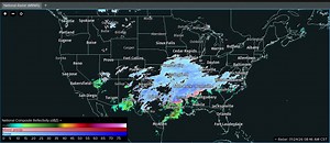 Winter Storm Status Update: Saturday, January 24, 2026 9:00 AM CST There is a distinct split in precipitation types. Moderate to heavy snow is falling on the northern side from the Central Plains eastward to Tennessee. Meanwhile, the southern flank (Ark-La-Tex to northern Mississippi) is seeing a dangerous mix of sleet and freezing rain. You can see the different winter precip types on this RadarLab X loop of the National MRMS from 2:00 AM CST to 9:00 AM CST. Significant accumulations have alrea