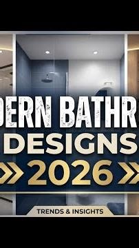 Top 20 Modern Bathroom Designs 2026 | Luxury & Small Bathroom Ideas