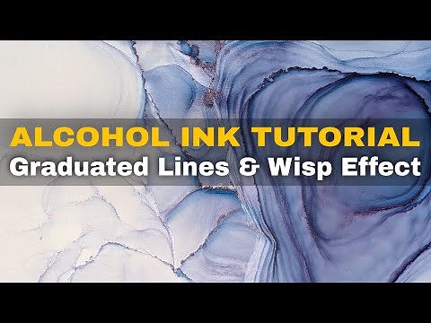 How to Create Gradual Line Effect & Wisp Effect with Alcohol Inks!