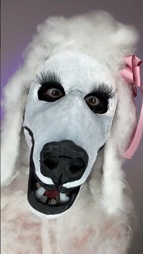 Just a friendly dog…. #makeuptransformation