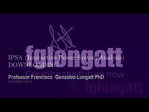 Power System Analysis Software, Clasffication. IPSA -Downloading- SPANISH version