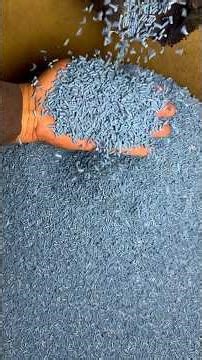 How Blue Plastic Granules Are Made | Complete Recycling Process 🔵